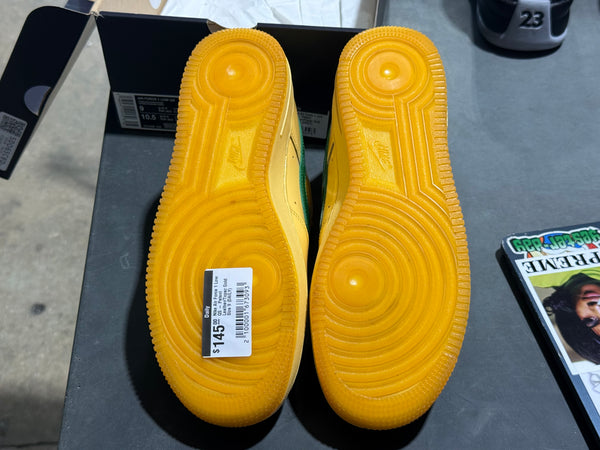 Nike Air Force 1 Low QS - Patent Leather/Topaz Gold Size 9
