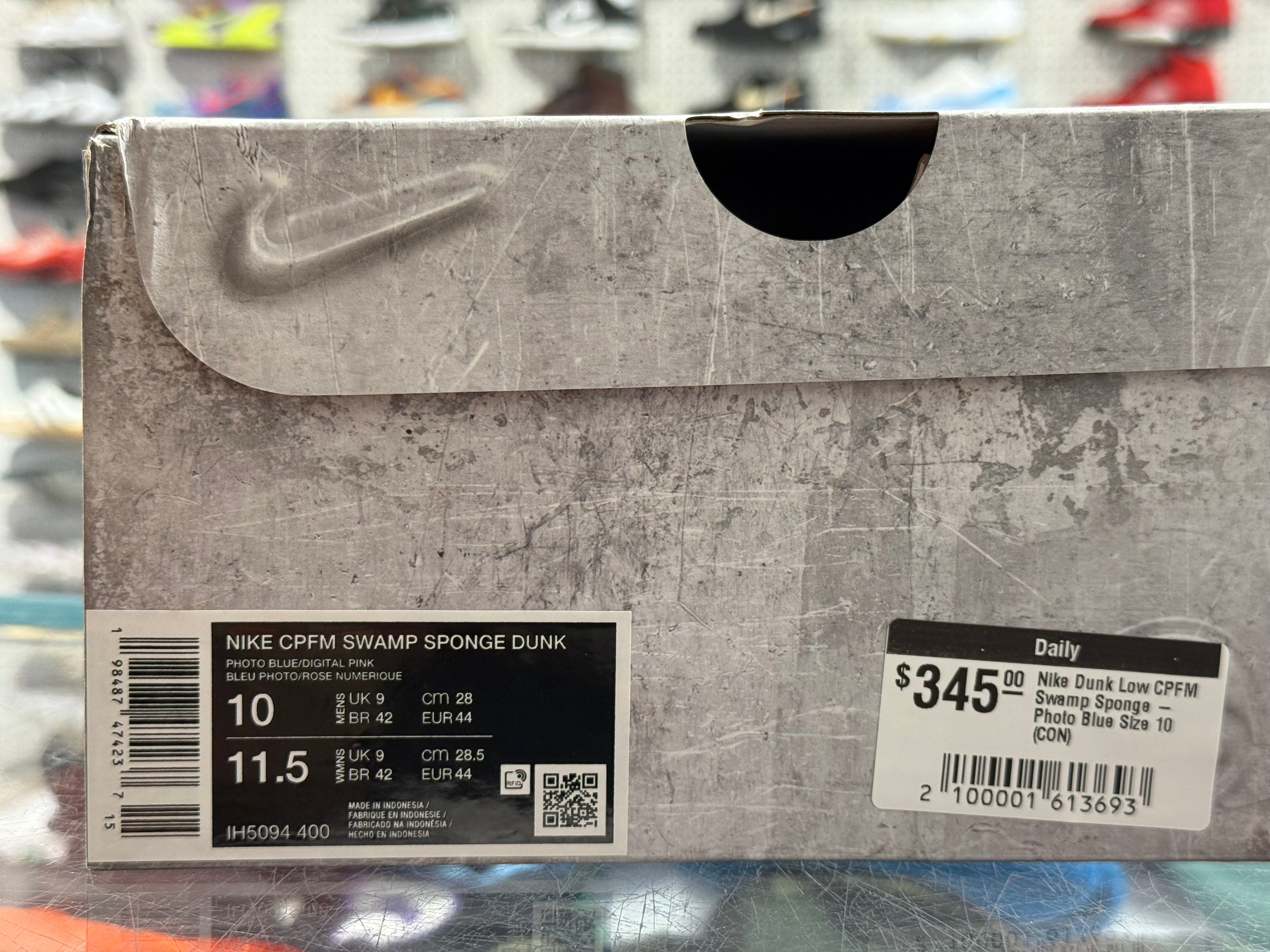 Nike Dunk Low CPFM Swamp Sponge - Photo Blue Size 10