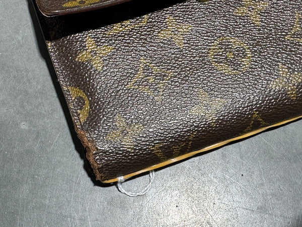 VTG 90s Louis Vuitton Monogram Porte-Tresor Wallet - Brown