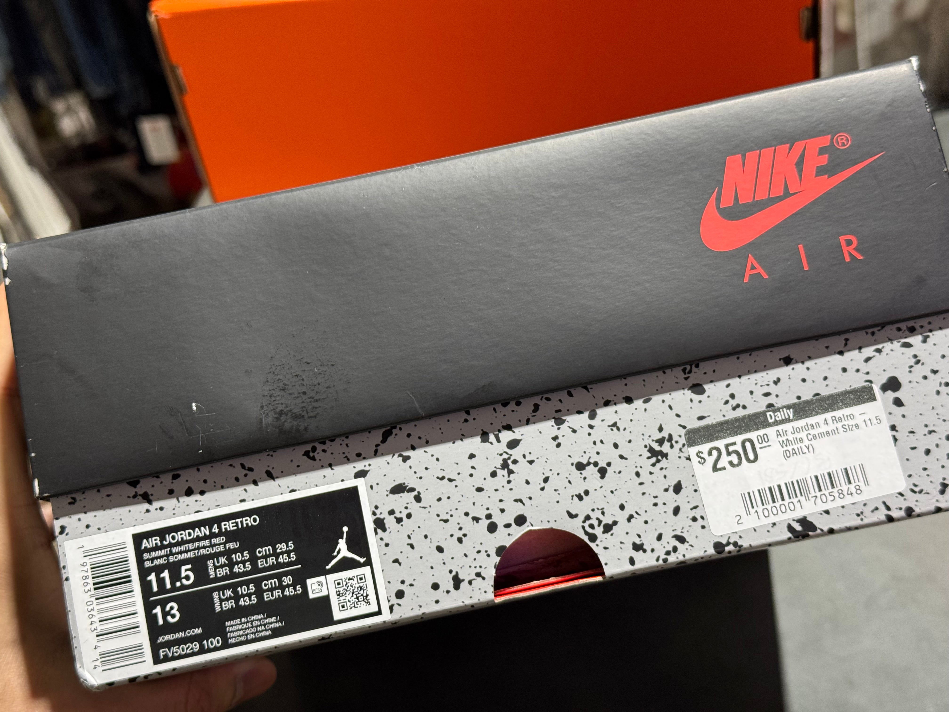 Air Jordan 4 Retro - White Cement Size 11.5