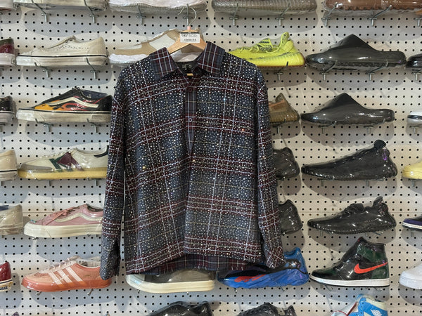 NEW HMDD Disco Flannel - Navy Red Size Small