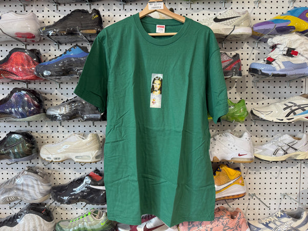 NEW Supreme Candle Box Logo Tee - Light Pine/Green Size Large