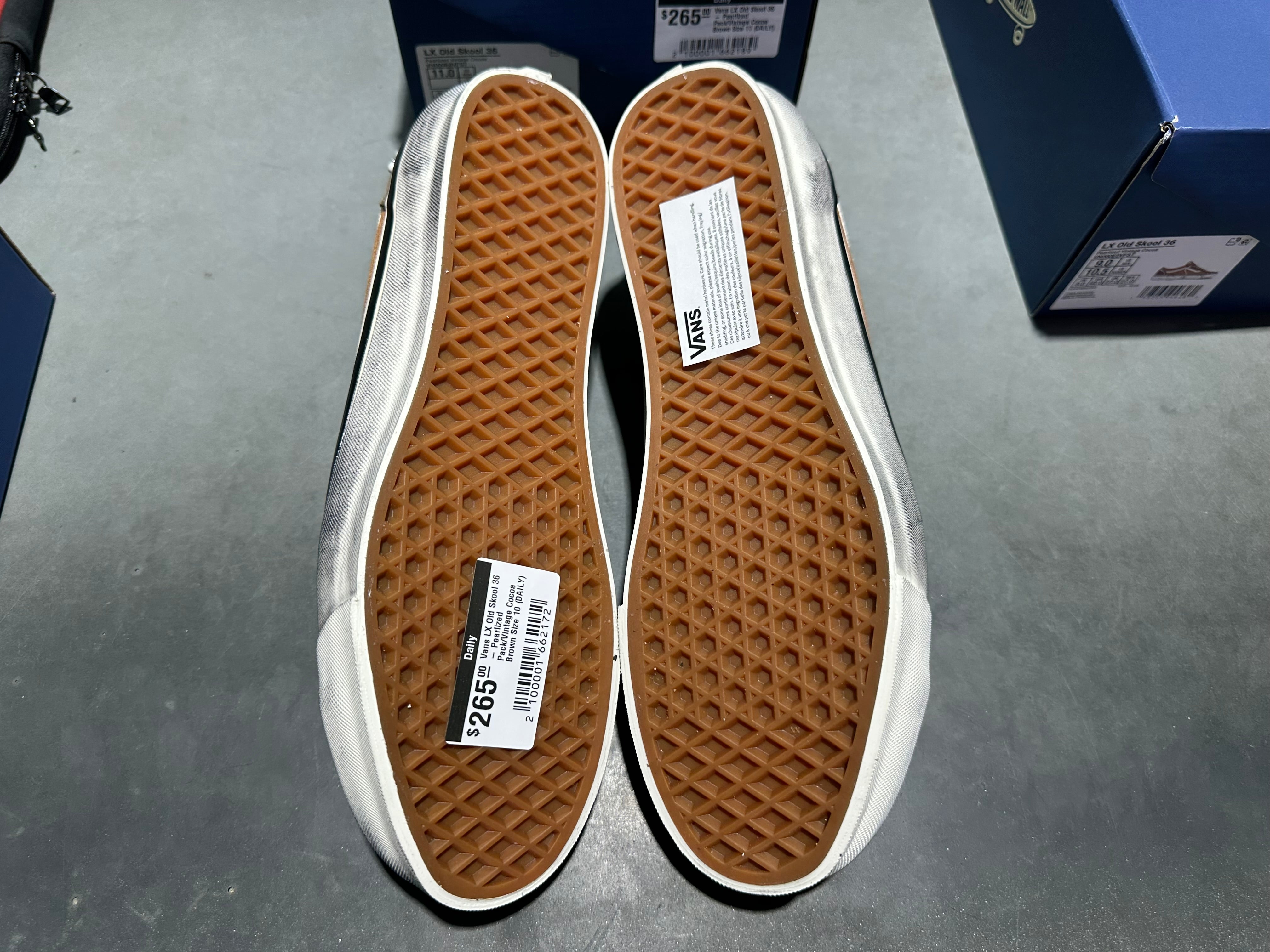 Vans LX Old Skool 36 - Pearlized Pack/Vintage Cocoa Brown Size 10