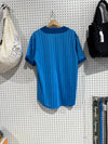 Clean Supreme Vertical Logo Baseball Jersey - Blue/yellow Size Medium