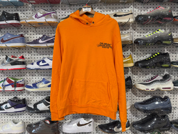 USED Chrome Hearts x Off White Virgil Hoodie - Orange Size Large