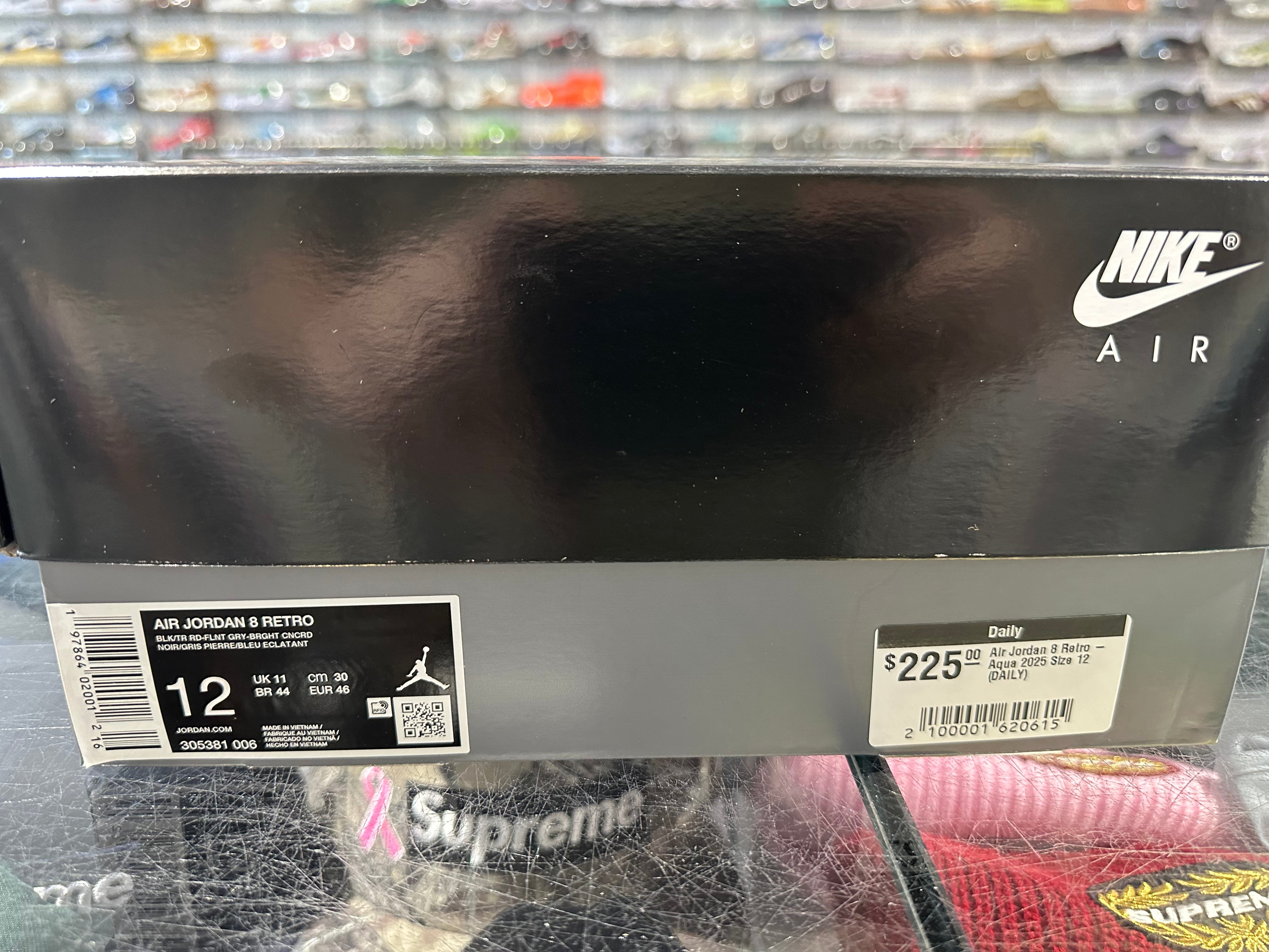 Air Jordan 8 Retro - Aqua 2025 Size 12