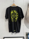 NEW Chrome Hearts Horseshoe Pocket Tee - Black/Neon Size Large