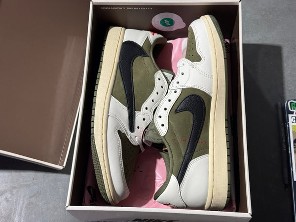 Air Jordan 1 Retro Low OG SP Travis Scott - Medium Olive Size 9