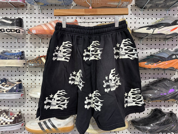 NEW Hellstar Skull Shorts - Black Size Small