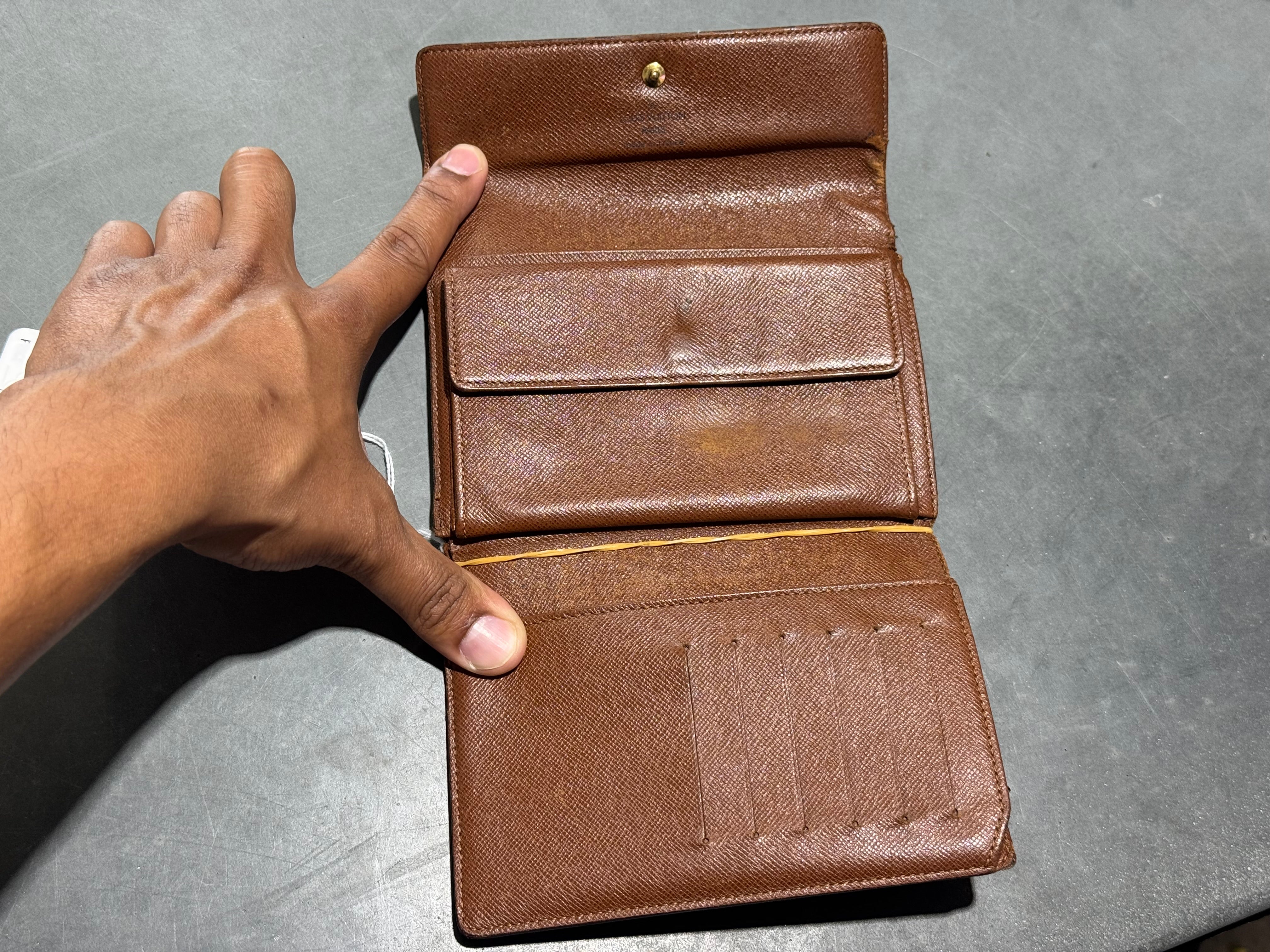 VTG 90s Louis Vuitton Monogram Porte-Tresor Wallet - Brown