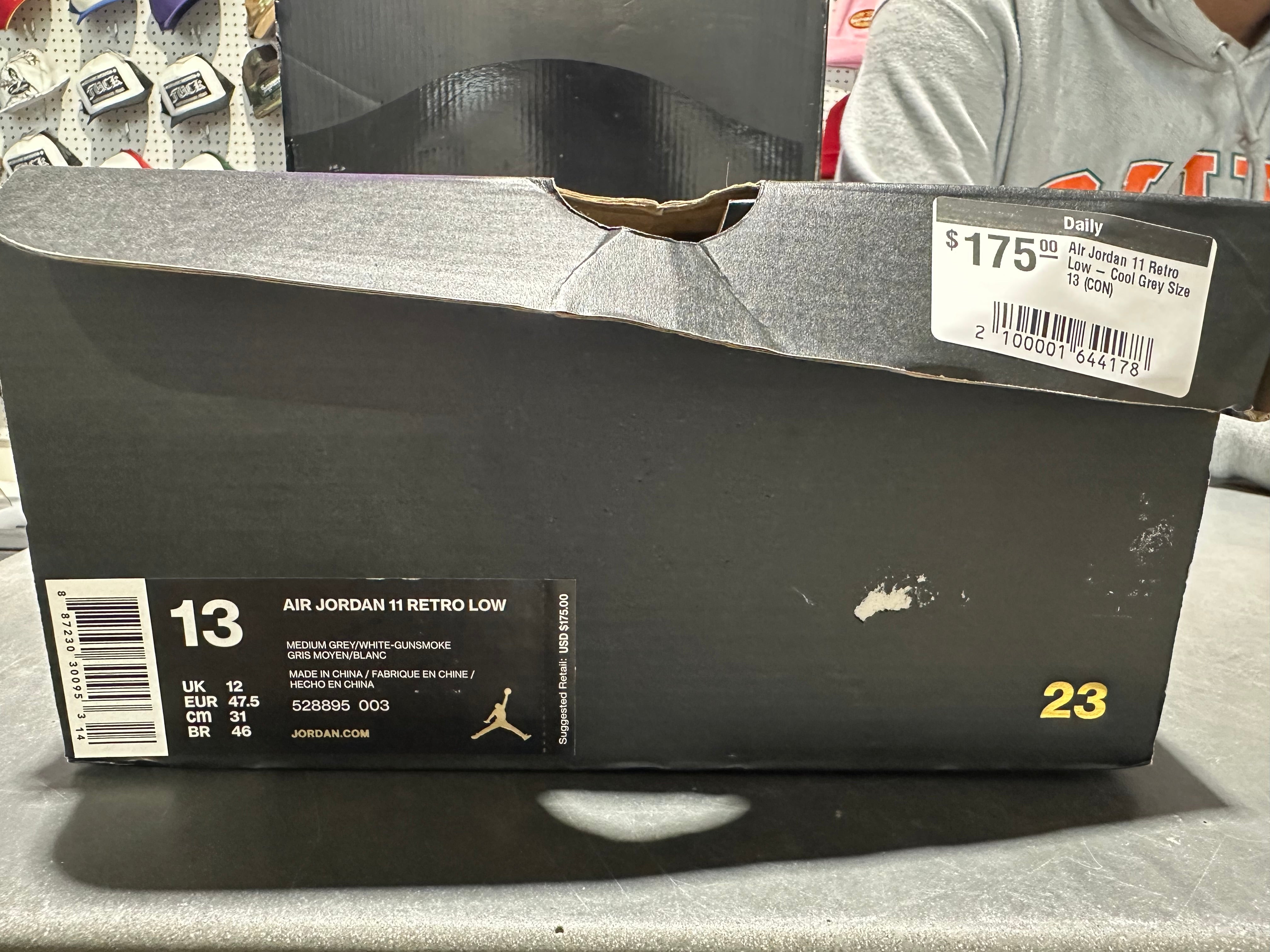 Air Jordan 11 Retro Low - Cool Grey Size 13