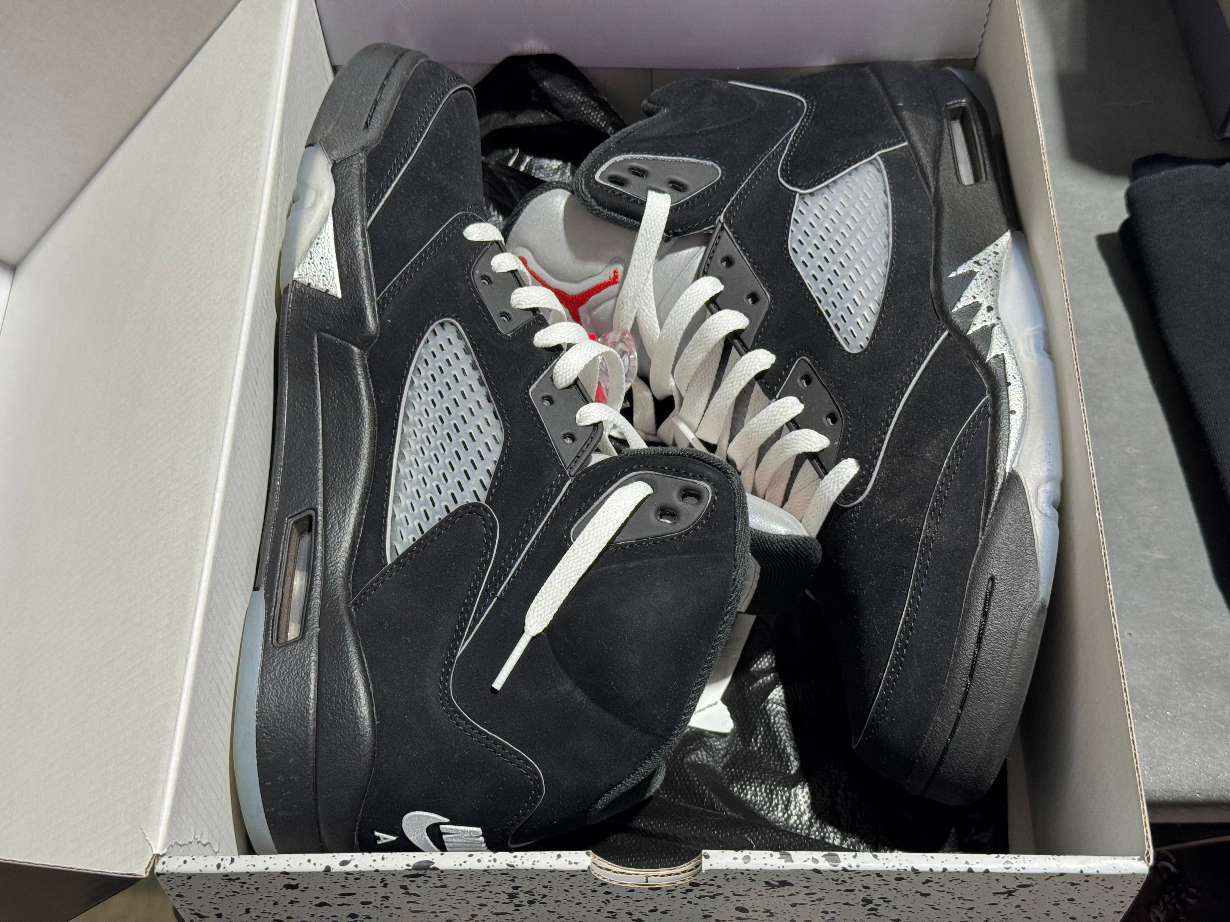 Air Jordan 5 Retro OG - Black Metallic Reimagined Size 11.5
