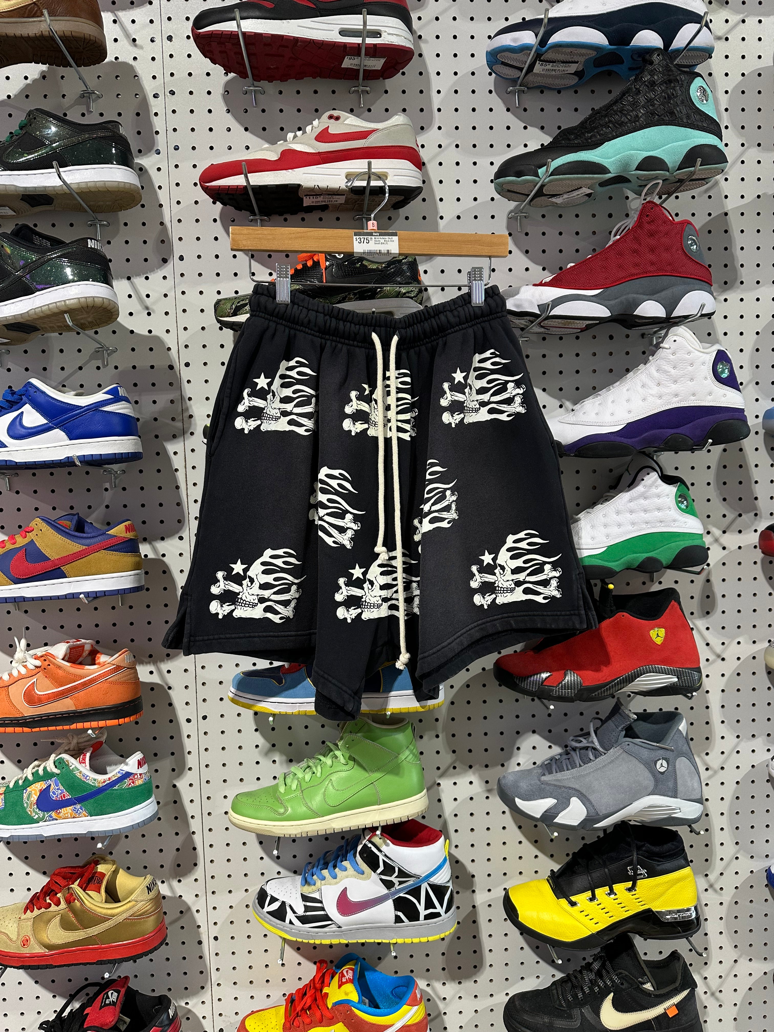 NEW Hellstar Skull Shorts - Black Size Small (DAILY)