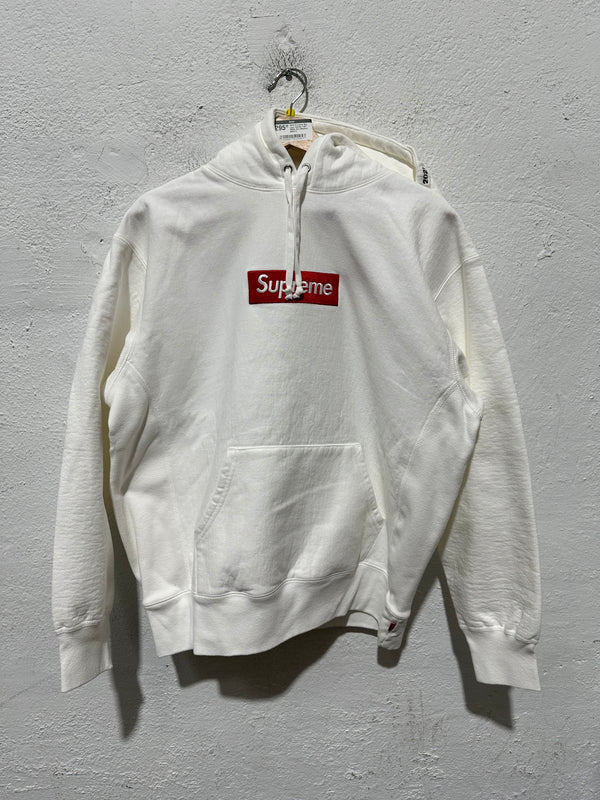 NEW Supreme Box Logo Hoodie FW21 - White Size Medium