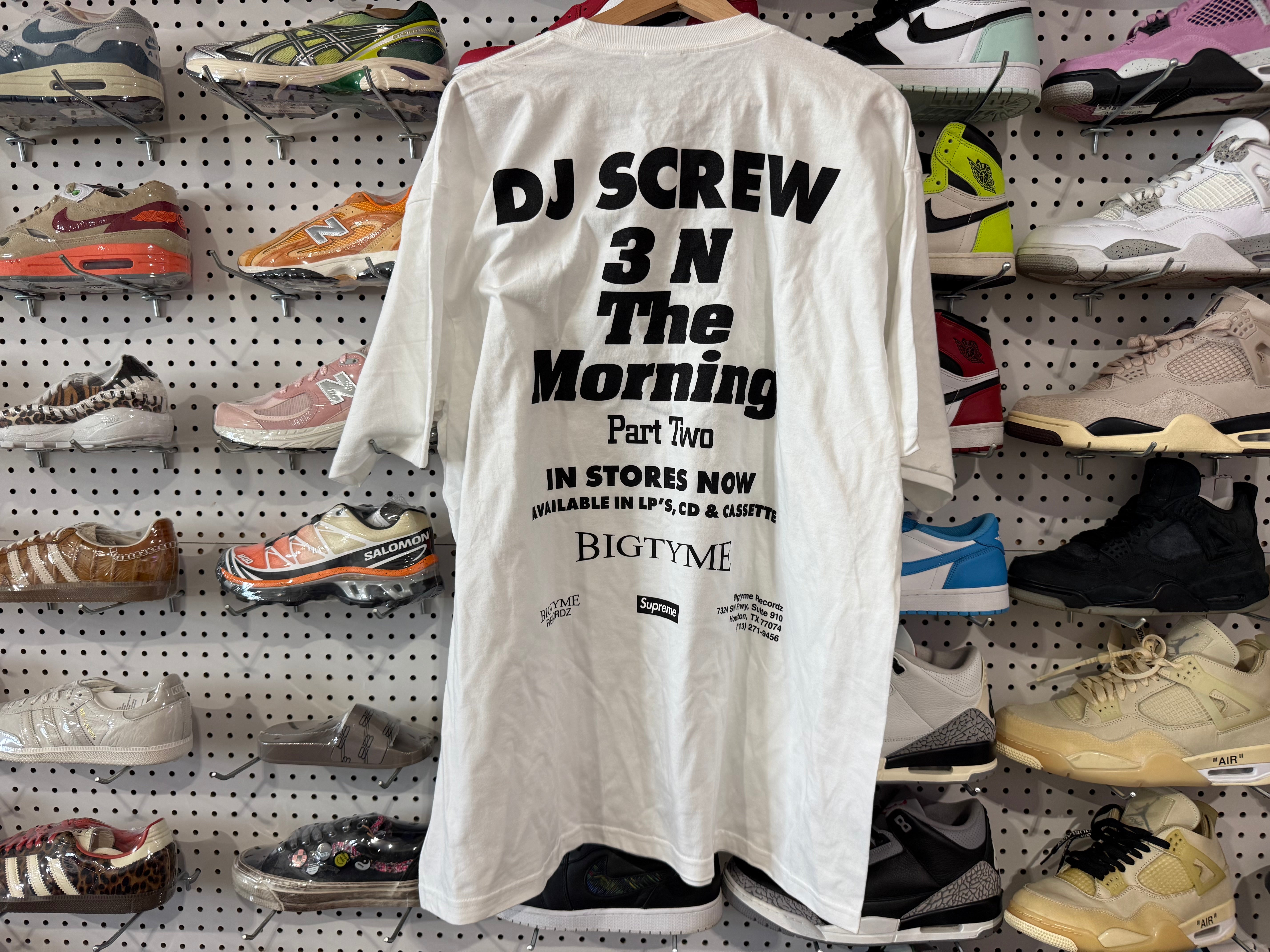 USED Supreme x DJ Screw SUC Tee - White Size XXL