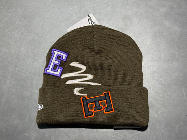 NEW Supreme x New Era Arc Beanie - Brown
