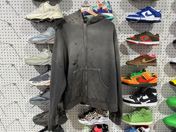 NEW Saint Michael DBL-FC Zip Up Hoodie - Black Size Medium