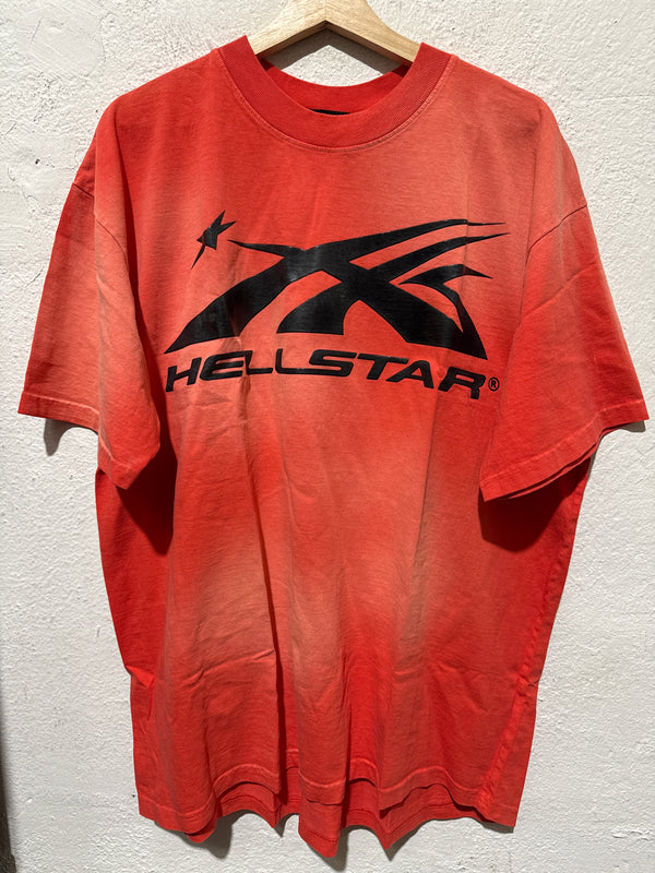 Hellstar Sports Gel Logo Tee - Red Size XL