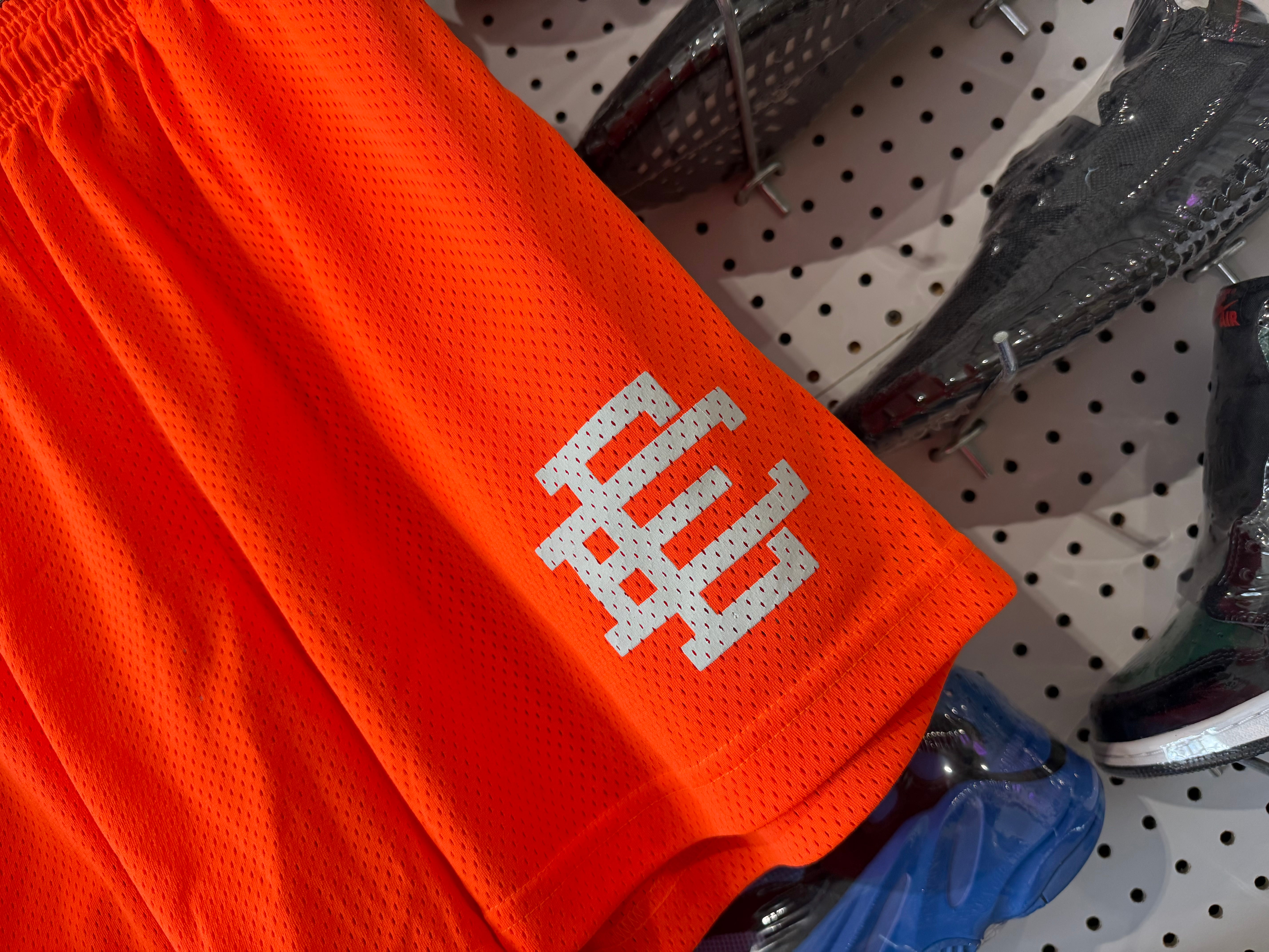 NEW Eric Emanuel Mesh Shorts - Orange Size XL