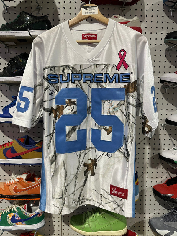NEW Supreme FW25 BCA Football Jersey - White Size Large