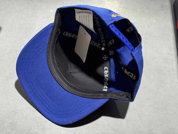 NEW Chrome Hearts 5 Panel Snapback - Blue/Orange