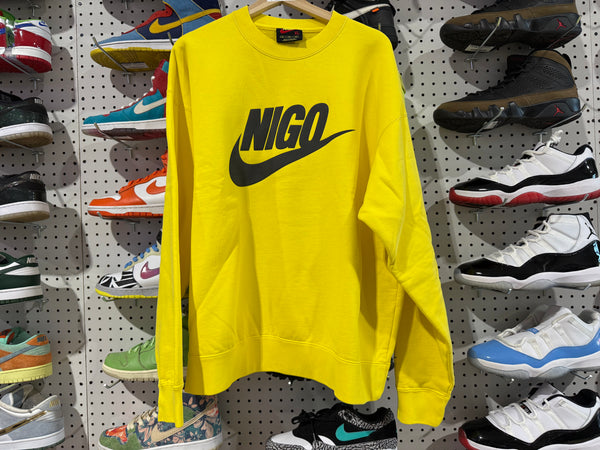NEW Nike x Nigo Crewneck - Yellow Size XL
