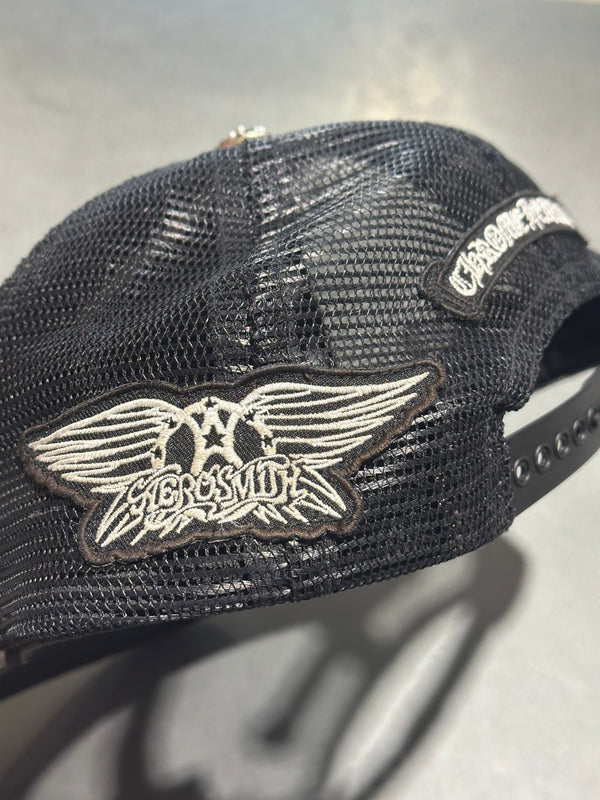 USED Chrome Hearts Foti Aerosmith x Yungblud Trucker Hat - Black