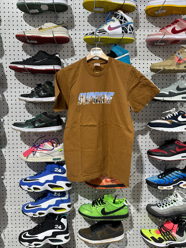 USED Supreme Skyline Tee - Brown Size Small