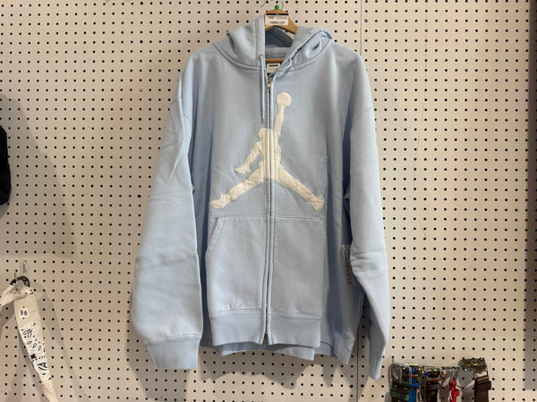 NEW Supreme x Jordan Brand Zip Up Hoodie - Blue Size XL
