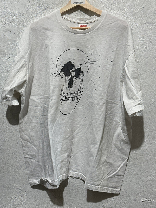 USED Supreme Ralph Steadman Skull Tee - White Size XXL