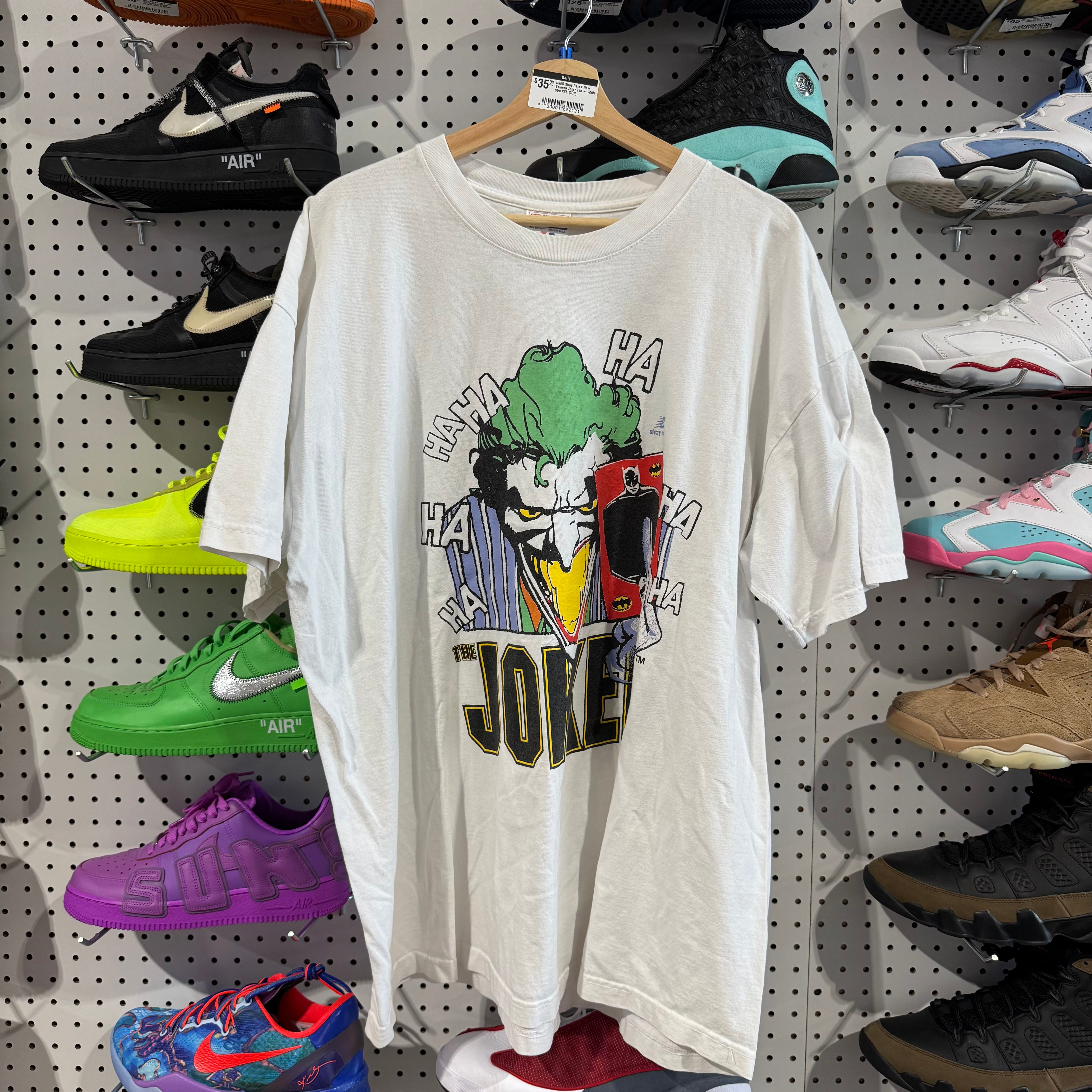 USED Stray Rats x New Balance Joker Tee - White Size XXL