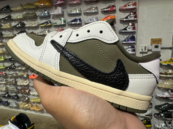 Air Jordan 1 Retro Low OG SP (TD) - Travis Scott Medium Olive