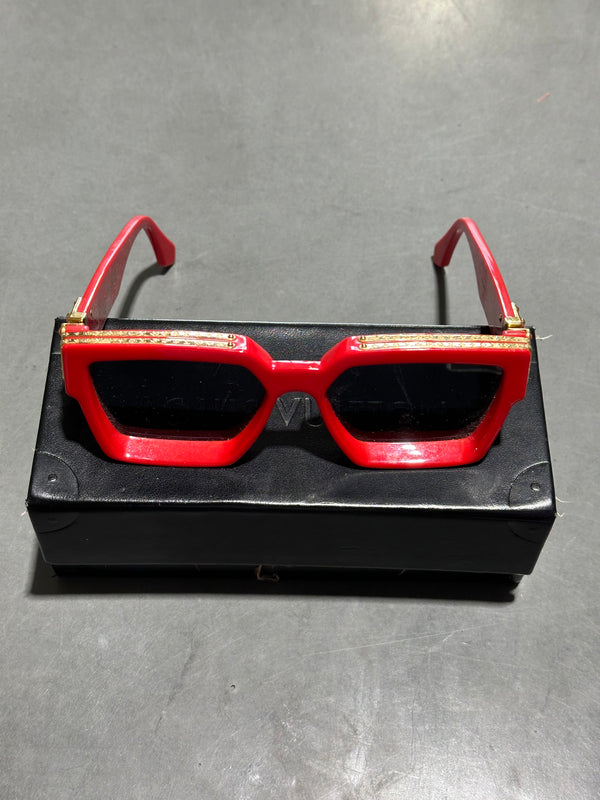 USED Louis Vuitton 1.1 Millionaires Sunglasses - Red