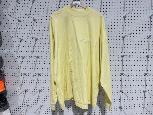 NEW FOG Essentials Longsleeve Tee - Yellow Size XXL