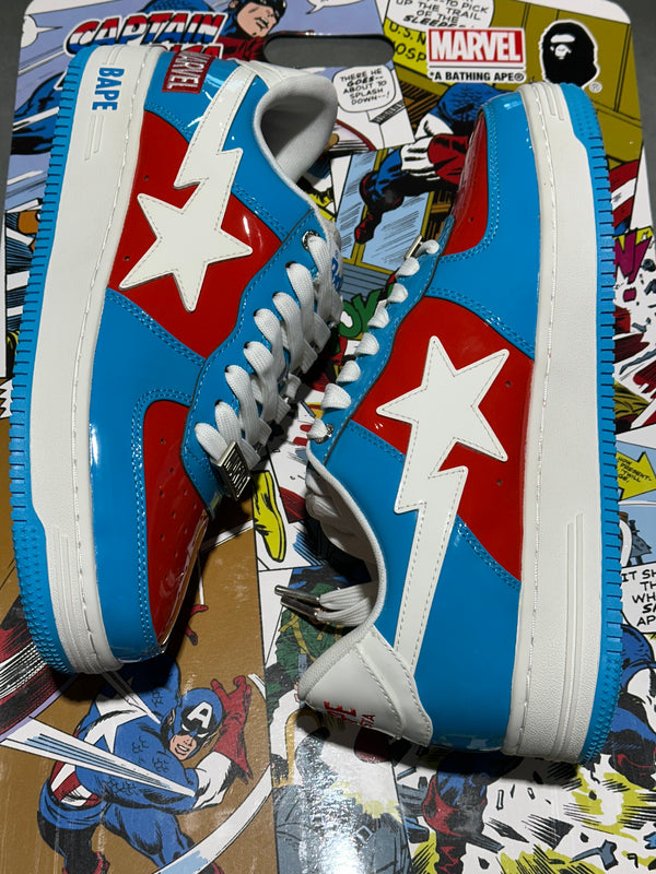A Bathing Ape Bape Sta - Marvel Comics/Captain America Size 10