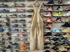 USED Distressed Carhartt Double Knee Overalls - Khaki Size 34