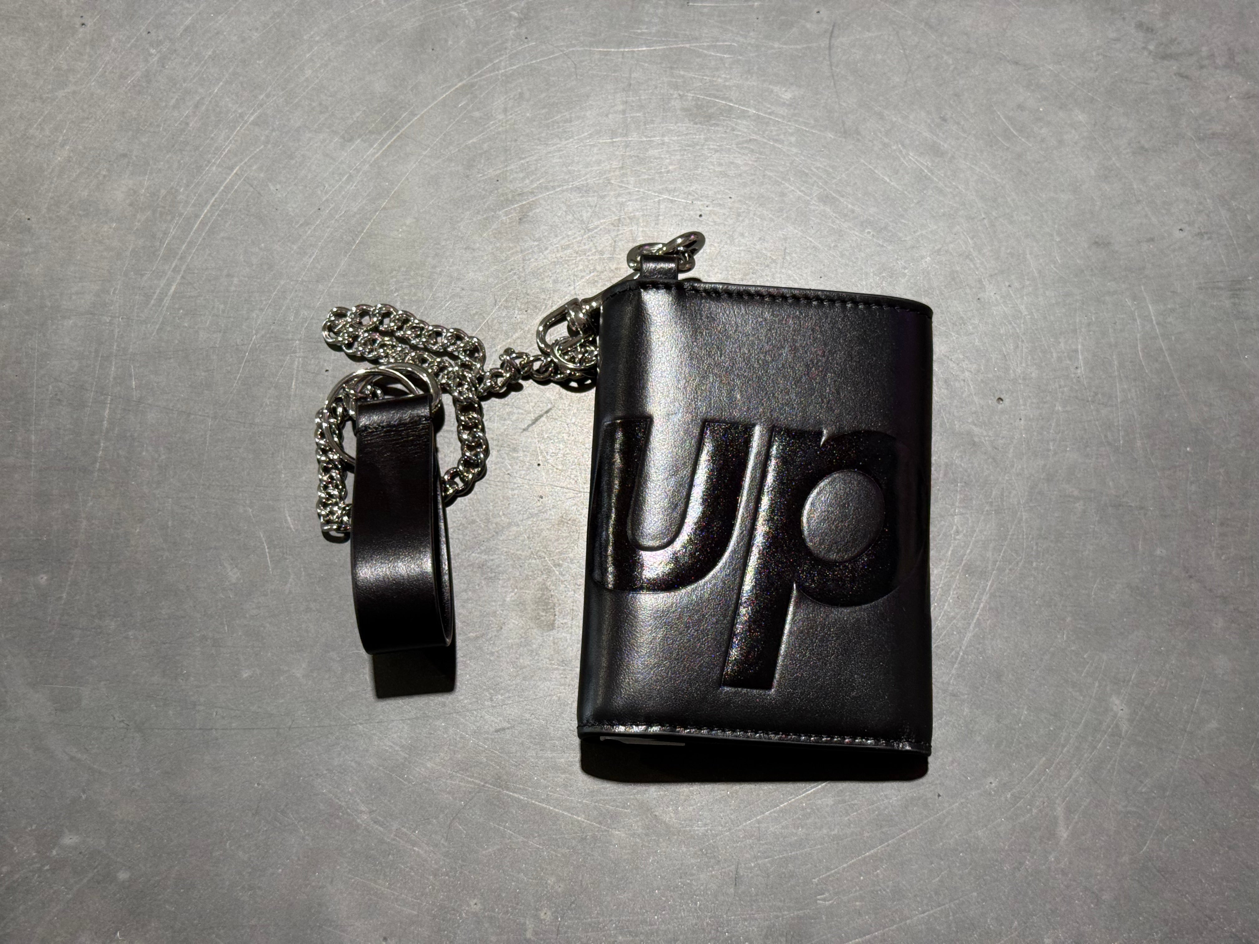 NEW Supreme Leather Chain Wallet - Black
