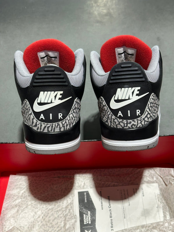 Air Jordan 3 Retro - Black Cement 2018 Size 9