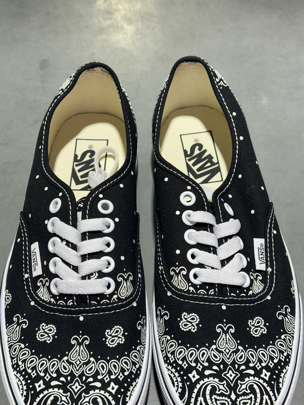 Vans Authentic - Black Bandana Paisley Size 5.5