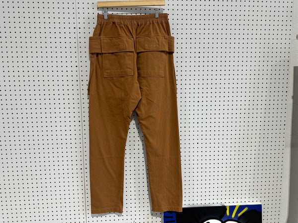 NEW Rick Owens DRKSHDW Creatch Cargo Pants - Orange Size Medium
