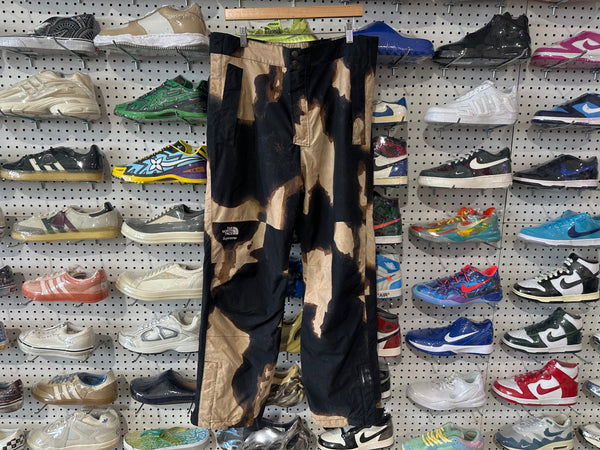 USED Supreme x The North Face Bleached Pants - Black Size Large