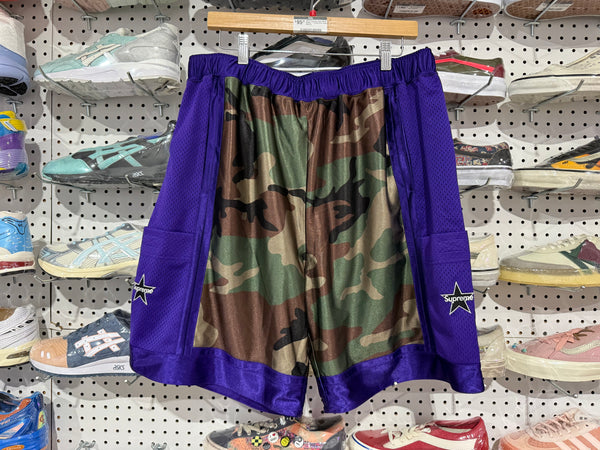 USED Supreme Army Mesh Shorts - Purple Size Large