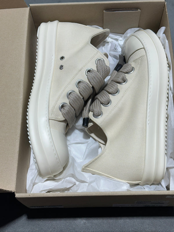Rick Owens DRKSHDW Jumbo Lace Sneaks - Milk Size 41EU/8US