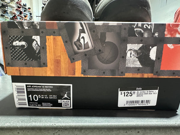 Air Jordan 10 Retro - Shadow 2025 Size 10.5