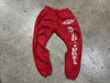 USED Saint Michael Angel Of Death Sweatpants - Red Size Large