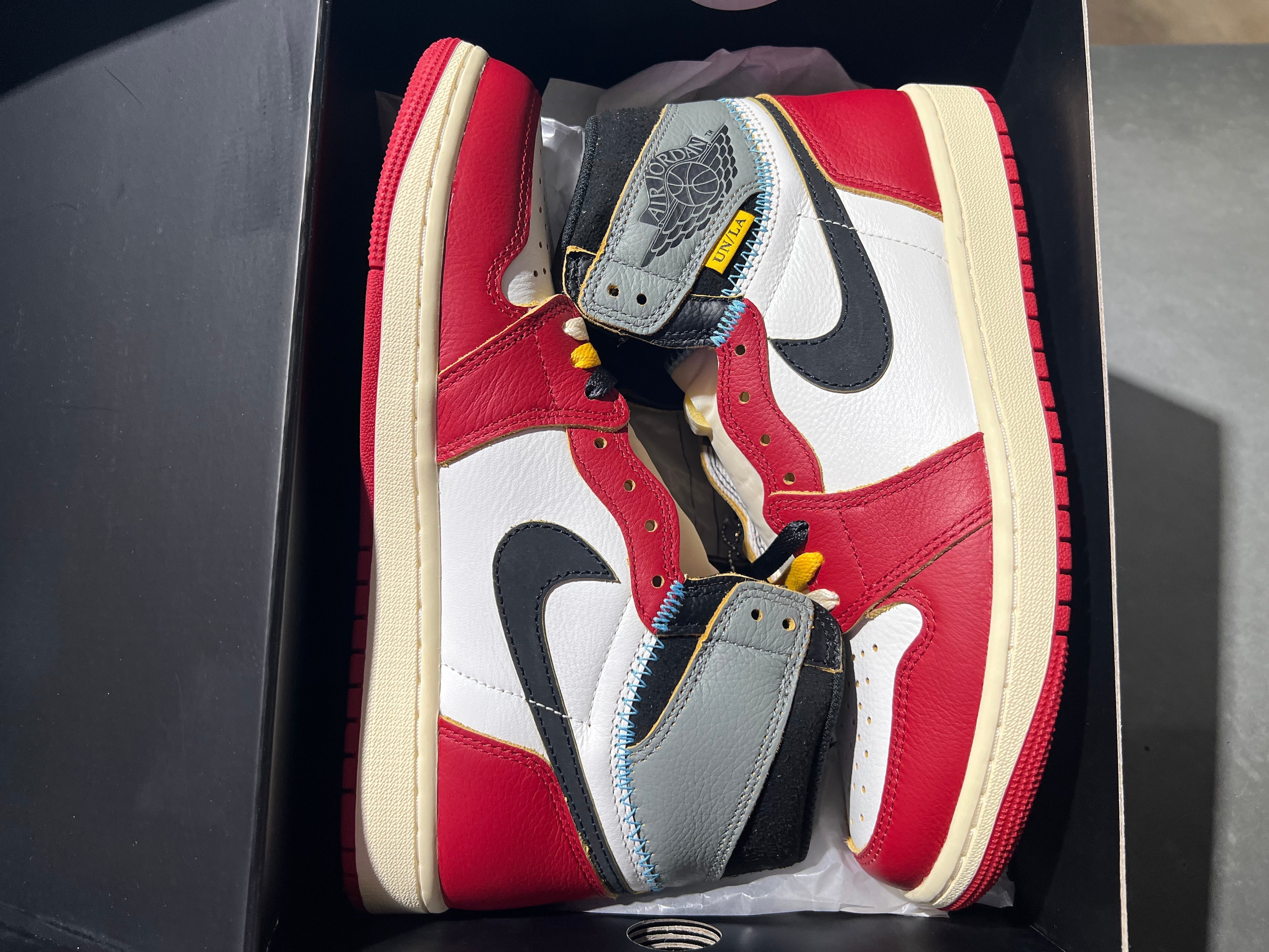 Air Jordan 1 Retro High OG SP Union - Chicago Shadow Size 10
