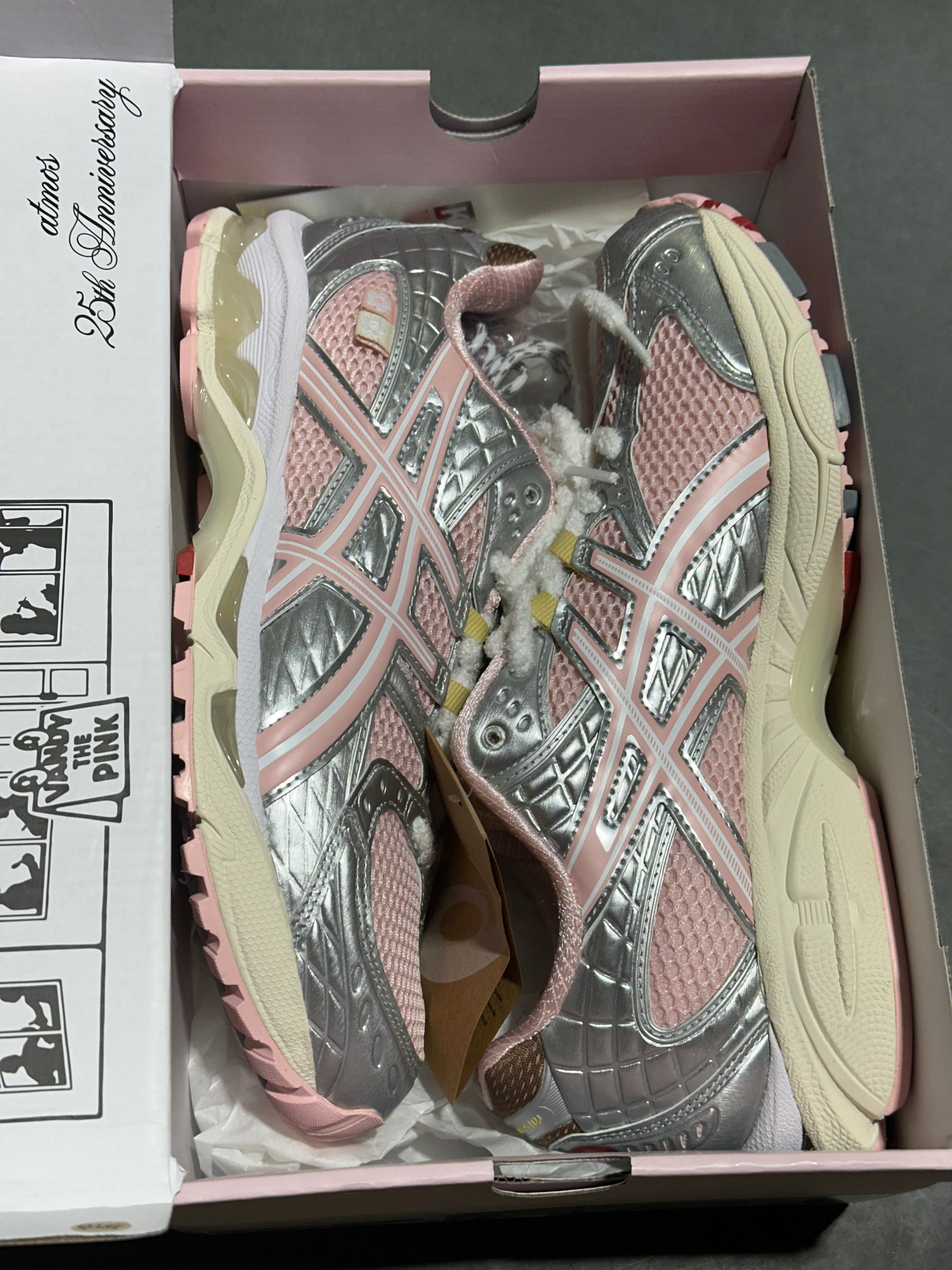 Asics Gel Nimbus 10.1 Bandy The Pink x Atmos - Banana Split/Strawberry Size 8