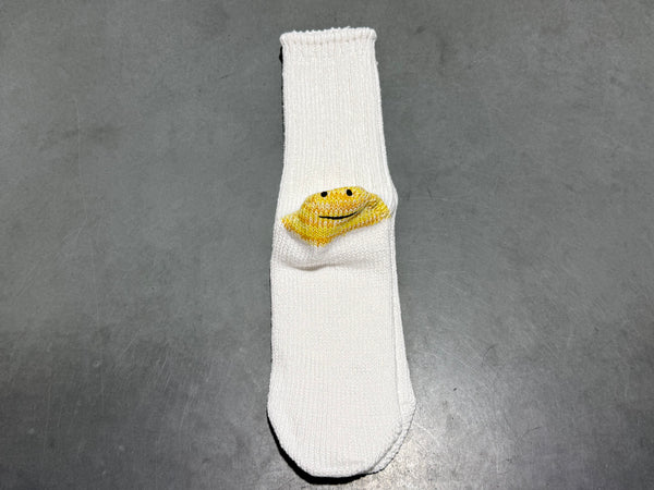 NEW Kapital Smiley Socks - White