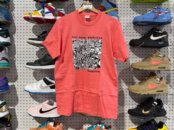 NEW Supreme Too Many Assholes - Bright Coral Size Small