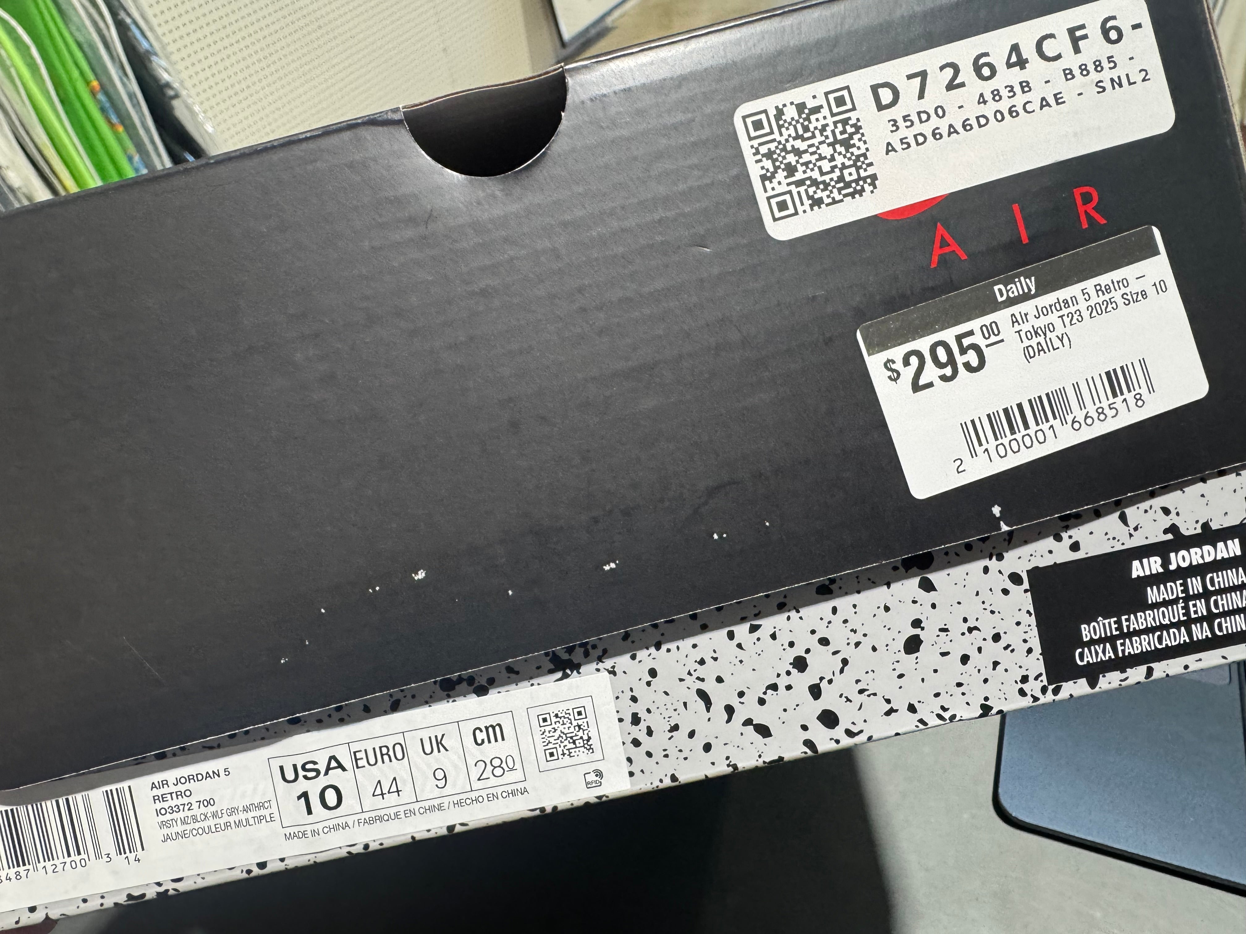 Air Jordan 5 Retro - Tokyo T23 2025 Size 10